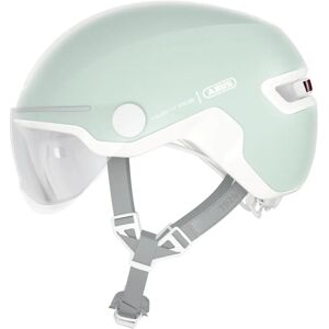 ABUS HUD-Y ACE Helmet - Green & Visor - Urban Cycling Gear ABUS HUD-Y ACE Helmet - Green & Visor - Urban Cycling Gear