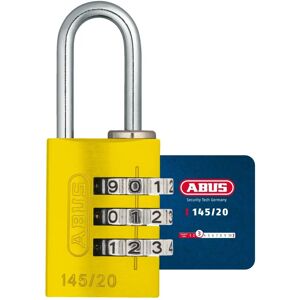 ABUS 145/20 Aluminium Padlock - Yellow - Locking Device ABUS 145/20 Aluminium Padlock - Yellow - Locking Device