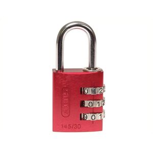 ABUS 145/30 Aluminium Combination Padlock - Red ABUS 145/30 Aluminium Combination Padlock - Red