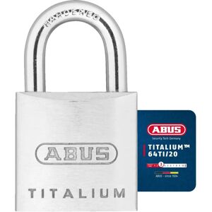 ABUS Mechanical ABUS 64TI/20mm TITALIUM Padlock Carded Twin Pack - Padlock ABUS Mechanical ABUS 64TI/20mm TITALIUM Padlock Carded Twin Pack - Padlock