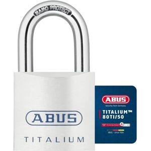 ABUS TITALIUM Padlock - Silver - 50mm - Security Level 8 ABUS TITALIUM Padlock - Silver - 50mm - Security Level 8