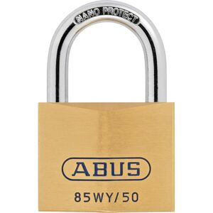 ABUS 85WY/50 Brass Padlock - Secure Lock Body with Security Card ABUS 85WY/50 Brass Padlock - Secure Lock Body with Security Card