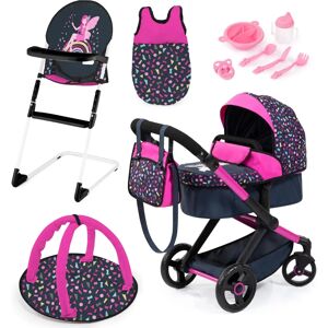 Bayer Xeo Poppenwagen - Kinderwagen, Hoge Stoel, Slaapzak Marineblauw Bayer Xeo Poppenwagen - Kinderwagen, Hoge Stoel, Slaapzak Marineblauw