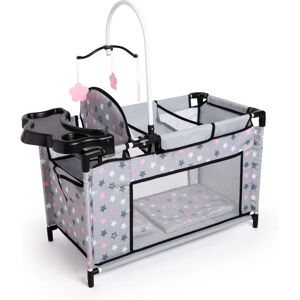 Bayer Doll Bed - Multi-Function, Gray, with Accessories - Doll Furniture Bayer Doll Bed - Multi-Function, Gray, with Accessories - Doll Furniture