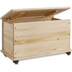 Zeller 13182 Spielzeugaufbewahrungsbox mit Rädern - Kiefer - 73x39,5x45 cm Zeller 13182 Spielzeugaufbewahrungsbox mit Rädern - Kiefer - 73x39,5x45 cm