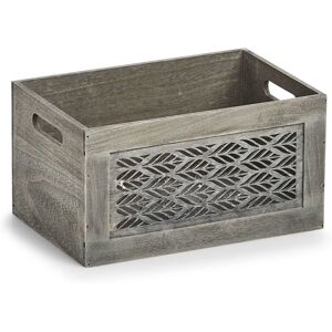 Zeller Present Caja de almacenamiento Leaves - Madera, Gris Zeller Present Caja de almacenamiento Leaves - Madera, Gris