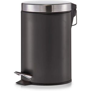 Zeller Present 18212 Waste Container - Modern, Stainless Steel, Black - Waste Container Zeller Present 18212 Waste Container - Modern, Stainless Steel, Black - Waste Container
