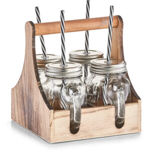 Zeller Present 19746 Drinkware Set - Glass, Wooden Box Zeller Present 19746 Drinkware Set - Glass, Wooden Box