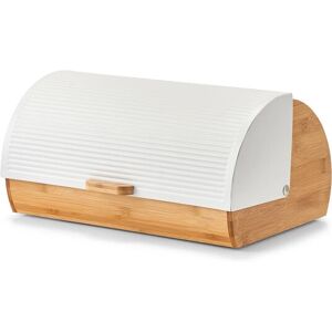 Zeller Present 25366 Brotkasten - Modernes Design, Bambus & Metall, Luftöffnungen Zeller Present 25366 Brotkasten - Modernes Design, Bambus & Metall, Luftöffnungen