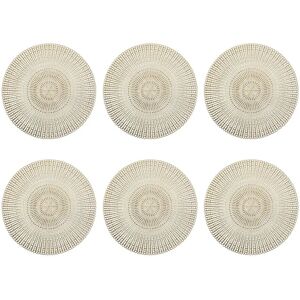 Zeller Model 27003 - Round Gold PVC Placemat Set - Tableware Set Zeller Model 27003 - Round Gold PVC Placemat Set - Tableware Set