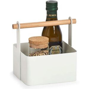 ZELLER White CADDY Spice Jar with Handle - Storage & Organizer ZELLER White CADDY Spice Jar with Handle - Storage & Organizer