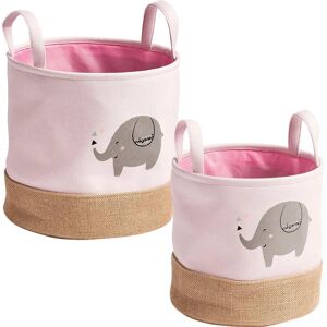 ZELLER PRESENT - Elefant - rosa - 25x25 - Aufbewahrungskorb ZELLER PRESENT - Elefant - rosa - 25x25 - Aufbewahrungskorb