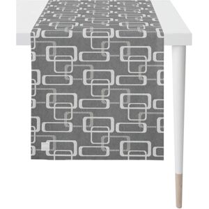 APELT Outdoor Jacquard Tischläufer - Grau/Weiß - 46x135cm APELT Outdoor Jacquard Tischläufer - Grau/Weiß - 46x135cm