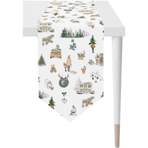 Apelt 5821 grün/weiß 175 x 32 cm Tischband Apelt 5821 grün/weiß 175 x 32 cm Tischband