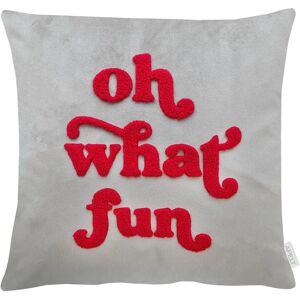 Apelt Grau-Rot Polyester Kissenhülle - Kissenhülle Apelt Grau-Rot Polyester Kissenhülle - Kissenhülle