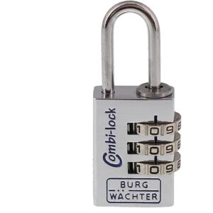 Burg-Wächter 3631 Aluminium Vorhängeschloss - Verstellbares 3-stelliges Zahlenschloss Burg-Wächter 3631 Aluminium Vorhängeschloss - Verstellbares 3-stelliges Zahlenschloss