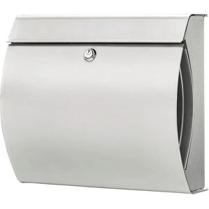 BURG WÄCHTER Verona 3844 ES Silber Edelstahl Briefkasten - Mit Zeitungfach BURG WÄCHTER Verona 3844 ES Silber Edelstahl Briefkasten - Mit Zeitungfach