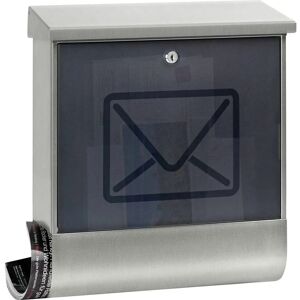 Burg Wächter 65300 Lucenta Stainless Steel Letterbox - Secure Roof Burg Wächter 65300 Lucenta Stainless Steel Letterbox - Secure Roof