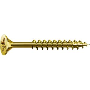 SPAX Universal Screw - Partial Thread - Yellow Zinc Coated - 4CUT - Cross Recess PZ - Model 0291020350305 SPAX Universal Screw - Partial Thread - Yellow Zinc Coated - 4CUT - Cross Recess PZ - Model 0291020350305