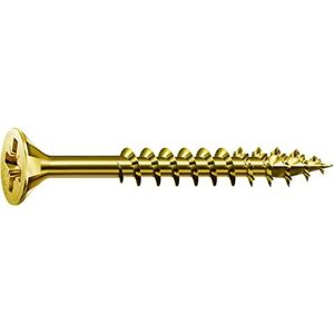 Spax Yellow Galvanized Universal Screw - 80mm - Screws Spax Yellow Galvanized Universal Screw - 80mm - Screws