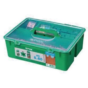 Spax France - Kit terrasse résine - 850 vis 4,5x60 A2 + séparateurs + 5 mèches Spax France - Kit terrasse résine - 850 vis 4,5x60 A2 + séparateurs + 5 mèches