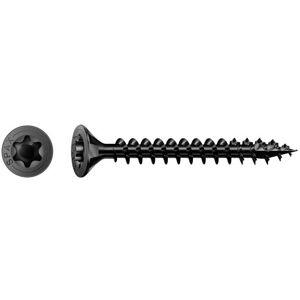 SPAX 1191040400603 Black Steel Screw 4x60mm - High-Strength Wood Fastener SPAX 1191040400603 Black Steel Screw 4x60mm - High-Strength Wood Fastener