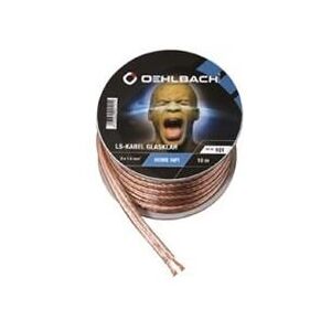 Oehlbach 10m Stereo Speaker Cable - Transparent Audio Wire Oehlbach 10m Stereo Speaker Cable - Transparent Audio Wire