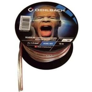 Oehlbach Silverline Speaker Cable - 10m - Transparent - High Quality Audio Oehlbach Silverline Speaker Cable - 10m - Transparent - High Quality Audio
