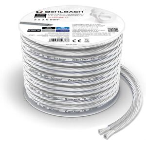 Oehlbach D1C337 8m Transparent Stereo Audio Cable - Audio Cable Oehlbach D1C337 8m Transparent Stereo Audio Cable - Audio Cable