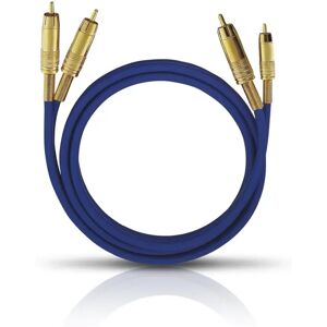 Oehlbach 2036 audio cable - 3m - Blue - RCA Oehlbach 2036 audio cable - 3m - Blue - RCA