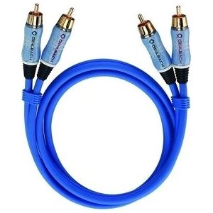 Oehlbach Blue 0.5m RCA Audio Cable - Stereo Analog Oehlbach Blue 0.5m RCA Audio Cable - Stereo Analog