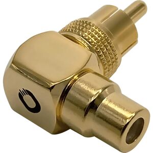 Oehlbach Brand Model RCA Adapter - 90° Angled RCA Connector Oehlbach Brand Model RCA Adapter - 90° Angled RCA Connector