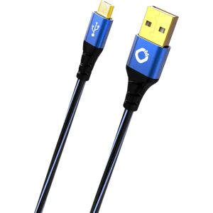 Oehlbach D1C9334 USB-kabel - 5m Zwart & Blauw - USB 2.0 Oehlbach D1C9334 USB-kabel - 5m Zwart & Blauw - USB 2.0