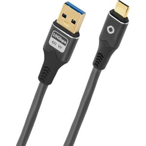 OEHLBACH D1C9373 USB-kabel - USB 3.2 Gen 1 - 2 m - USB A til USB C - Antracit OEHLBACH D1C9373 USB-kabel - USB 3.2 Gen 1 - 2 m - USB A til USB C - Antracit