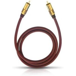 Oehlbach 20532 audio cable - RCA - 2m - Bordeaux Oehlbach 20532 audio cable - RCA - 2m - Bordeaux