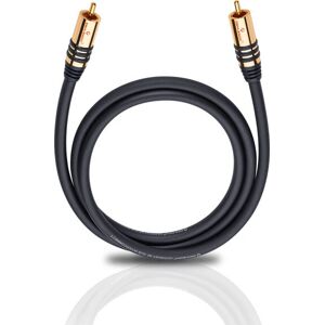 Oehlbach 21531 RCA Audio Cable - 1m - Black Oehlbach 21531 RCA Audio Cable - 1m - Black