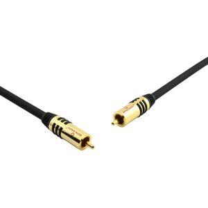 Oehlbach 3m RCA Audio Kabel - Schwarz & Gold - Modell: 21533 Oehlbach 3m RCA Audio Kabel - Schwarz & Gold - Modell: 21533