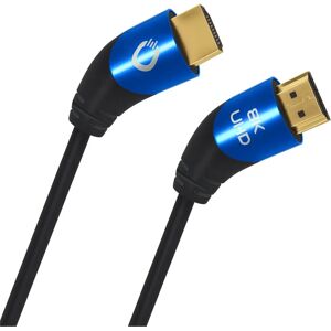 Oehlbach HDMI Cable - 1.5m - Black, Blue - Supports 8K UHD, HDR, Dolby Vision Oehlbach HDMI Cable - 1.5m - Black, Blue - Supports 8K UHD, HDR, Dolby Vision