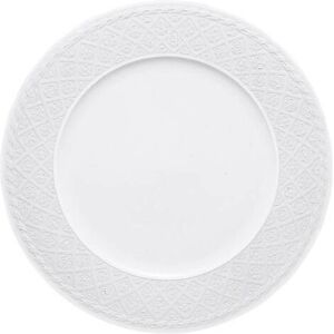 Villeroy & Boch Cellini Dinner Plate - 31cm, White, Porcelain, Elegant Villeroy & Boch Cellini Dinner Plate - 31cm, White, Porcelain, Elegant