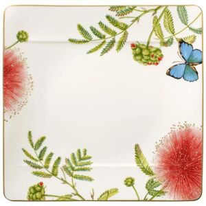 Assiette carrée Amazonia de Villeroy & Boch - Porcelaine en os de haute qualité - Publicité Assiette carrée Amazonia de Villeroy & Boch - Porcelaine en os de haute qualité - Publicité