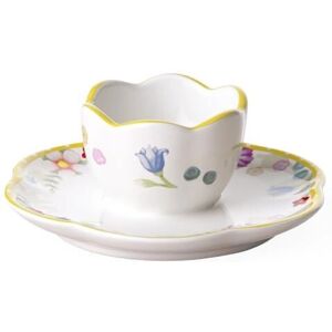 Villeroy & Boch Spring Awakening Coquetier avec sous-assiette - Publicité Villeroy & Boch Spring Awakening Coquetier avec sous-assiette - Publicité