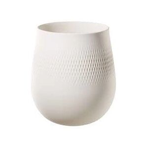 Villeroy & Boch Weiße Porzellanvase - Rund, Klein, Elegant Villeroy & Boch Weiße Porzellanvase - Rund, Klein, Elegant