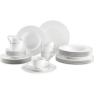 Villeroy & Boch Weißes Geschirrset - 30-teilig Feines Porzellan Villeroy & Boch Weißes Geschirrset - 30-teilig Feines Porzellan