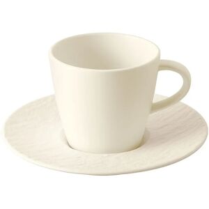 Villeroy & Boch Rock Blanc Coffee Cup & Saucer - White Villeroy & Boch Rock Blanc Coffee Cup & Saucer - White