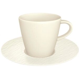 Villeroy & Boch Rock Blanc Coffee Cup & Saucer - White Villeroy & Boch Rock Blanc Coffee Cup & Saucer - White