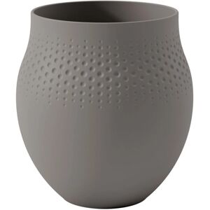 Villeroy & Boch Taupe Pearl Large Vase - Elegant Home Decor Villeroy & Boch Taupe Pearl Large Vase - Elegant Home Decor