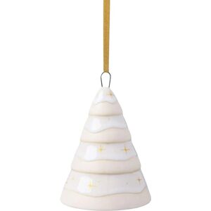 Villeroy & Boch Winter Glow Porcelain Christmas Tree Ornament - Beige Villeroy & Boch Winter Glow Porcelain Christmas Tree Ornament - Beige