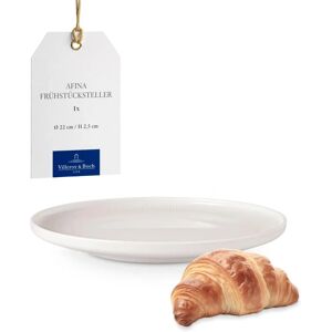 Villeroy & Boch Afina White Porcelain Dessert Plate Villeroy & Boch Afina White Porcelain Dessert Plate