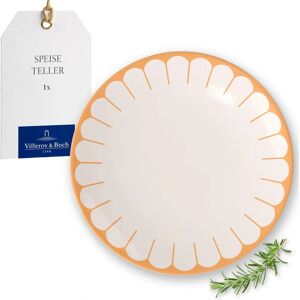 Villeroy & Boch Fleur Dinnerware Set - 6 Plates - Yellow & White Villeroy & Boch Fleur Dinnerware Set - 6 Plates - Yellow & White