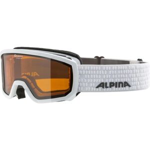 Óculos de neve para crianças Alpina - Laranja, Branca, Lente cilíndrica Óculos de neve para crianças Alpina - Laranja, Branca, Lente cilíndrica